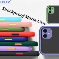 camera protection bumper phone case for iphone 12 11 pro max xs xr 8 7 plus se 2020 matte transparent shockproof silicone cover