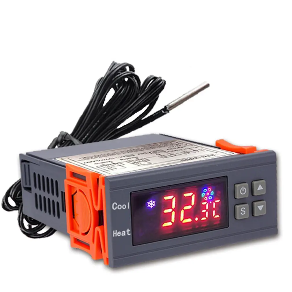 

STC-3000 Высокоточный цифровой термостат 12 В 24 В 220 В, регулятор температуры, термометр, датчик, гигрометр