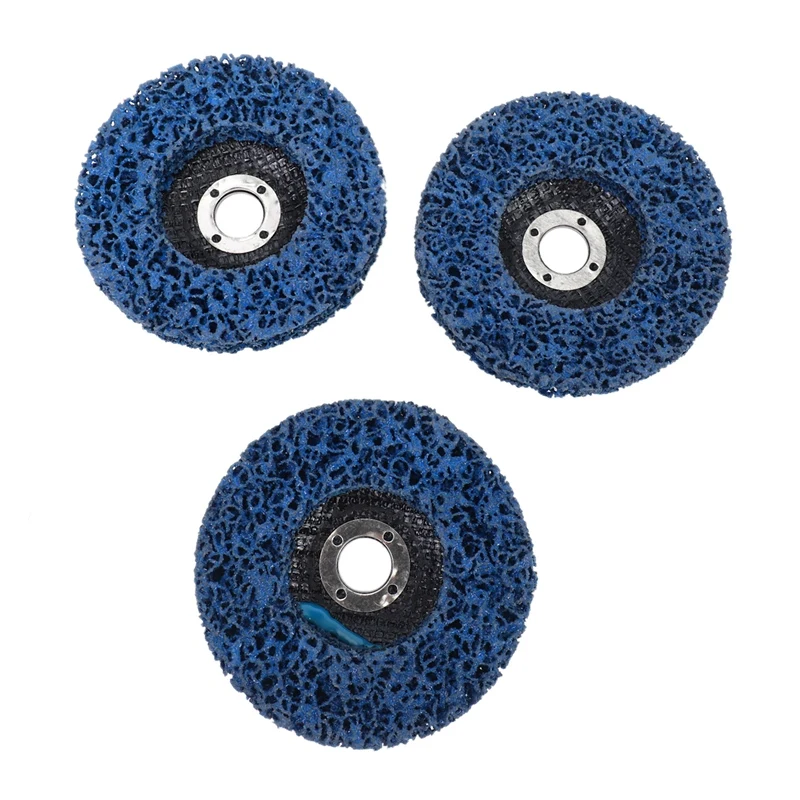 

Диск для зачистки краски, 3 шт., диски для удаления ржавчины, полосы для угловой шлифовальной машины 4X5/8 дюйма для дерева, металла, стекловоло...