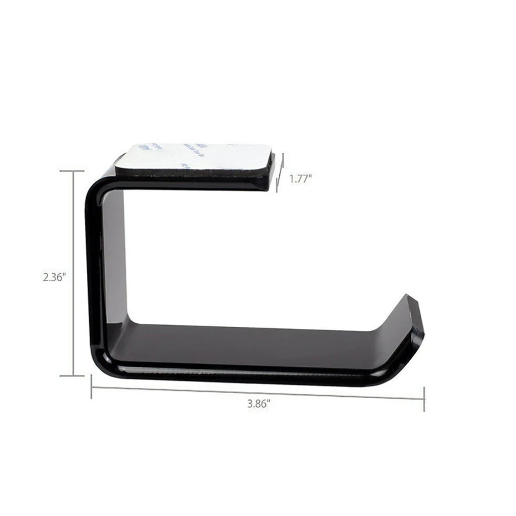 

Acrylic Headphone Bracket Hanger Sticker Under Desk Wall Mounted Headset Holder Hook Earphone Sticky Display Stand