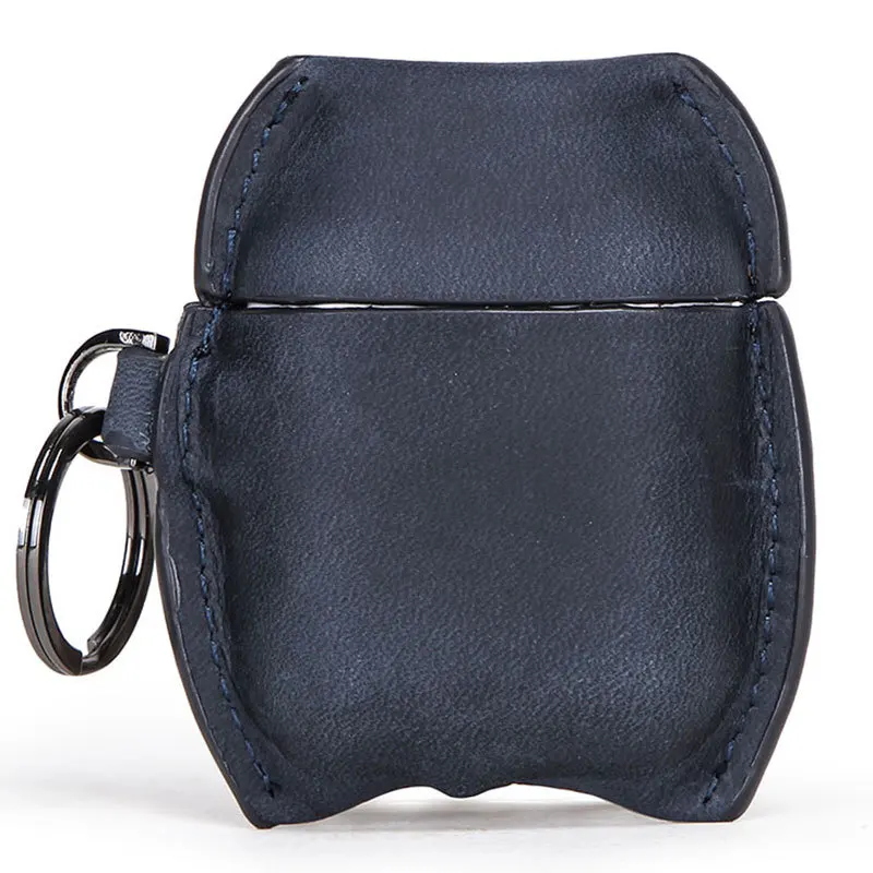 Чехол Funshion Lab для беспроводных наушников кожаный защитный чехол airpods2 с брелоком