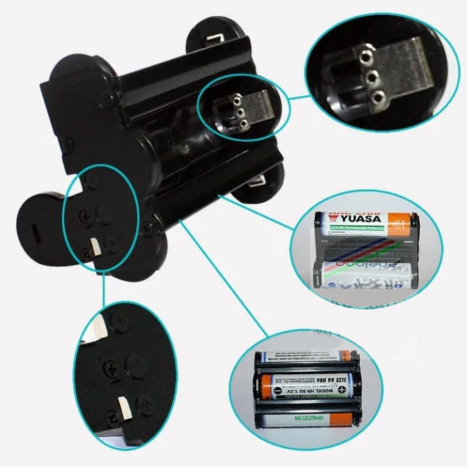 

Pentax KR K30 K50 K500 BH109 Lithium Battery Holder AA Battery Holder Camera Black Plastic