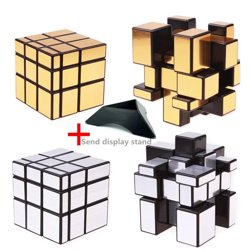 

3x3x3 Magic Mirror Cubes Cast Coated Puzzle Professional Speed Magic Cube Magic Education Toys For Children