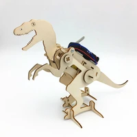diy stem toys for children electric walking dinosaur t rex construction puzzle boys craft technology educational toys brinquedos