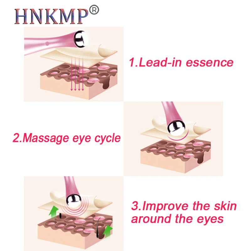 Электрический вибрирующий массажер для лица HNKMP против морщин старения