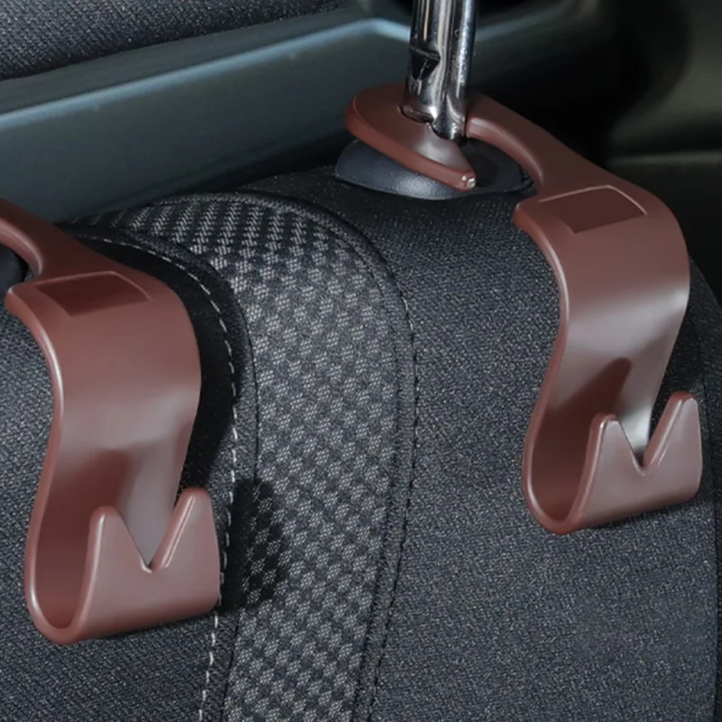 

1 Pair Car Product Multi Function Car Hooks In Car Seat Back Rear Seat Headrest Invisible Creative Hooks Accessories Dropship