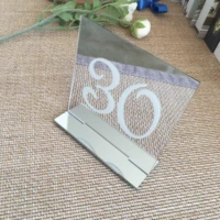 25pcs custom printing wedding decoration acrylic place card seat card numbers
