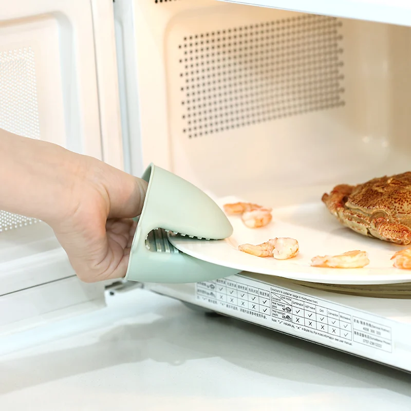 

Кухонные перчатки из силикагеля для микроволновки, противоскользящие теплоизоляционные Прихватки для посуды, Зажимная пластина, противос...