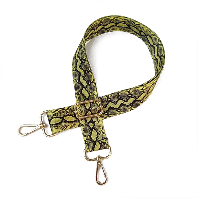 Кожа змеи нейлоновая сумка ремешок для DIY замена Регулируемая через плечо