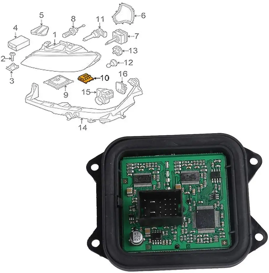 Новый ведущий модуль OEM 63117182396 контроллер компьютерной фары для BMW E70 E90 E91 E92 E93 X5 X6