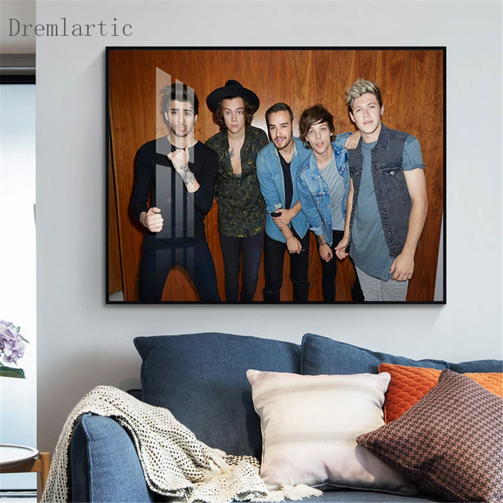 Холст постер из шелковой ткани Custom One Direction домашний декор современная мода @ 20 1005