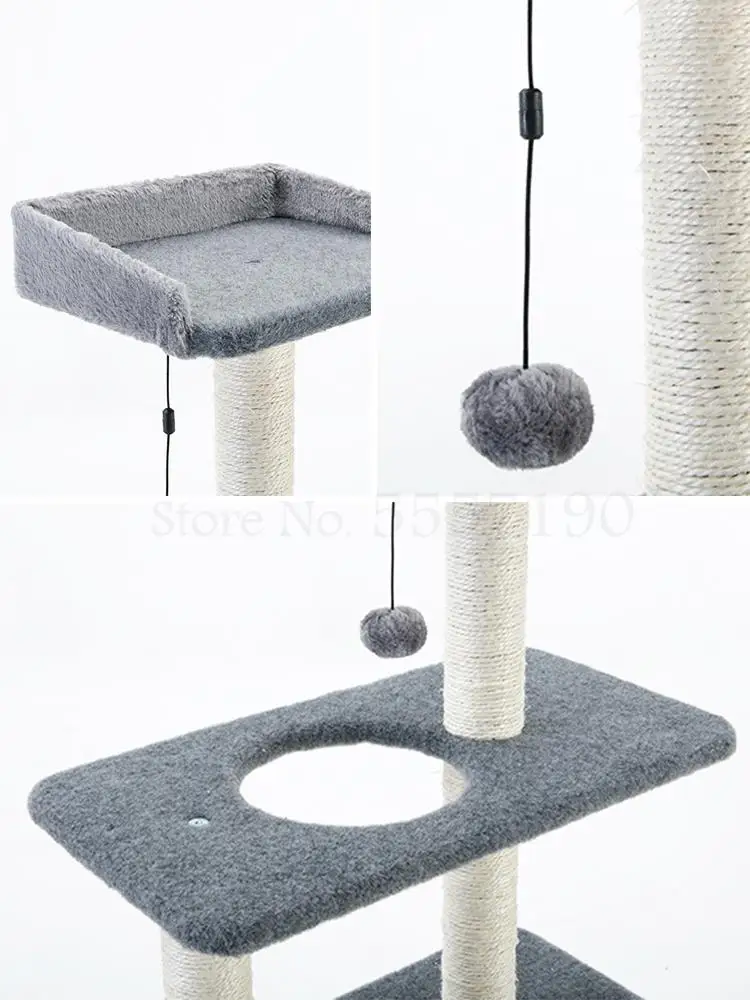 Простая рама для кошек лазания большая гнездо интегрированное сизалевое дерево