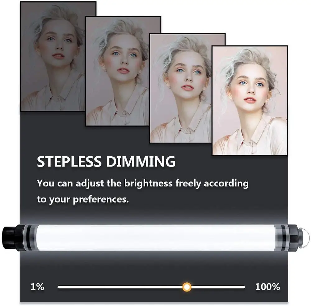 Портативная светодиодсветильник трубчатая лампа для видеосъемки RGB 12 режимов