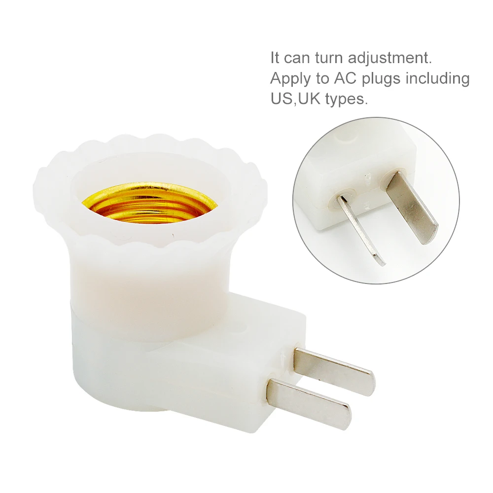 Портативный ЕС США штекер E27 лампа держатель светильник адаптер конвертер с