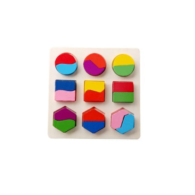 Игрушка деревянная геометрическая форма Игры и Пазлы Сортировка Математика