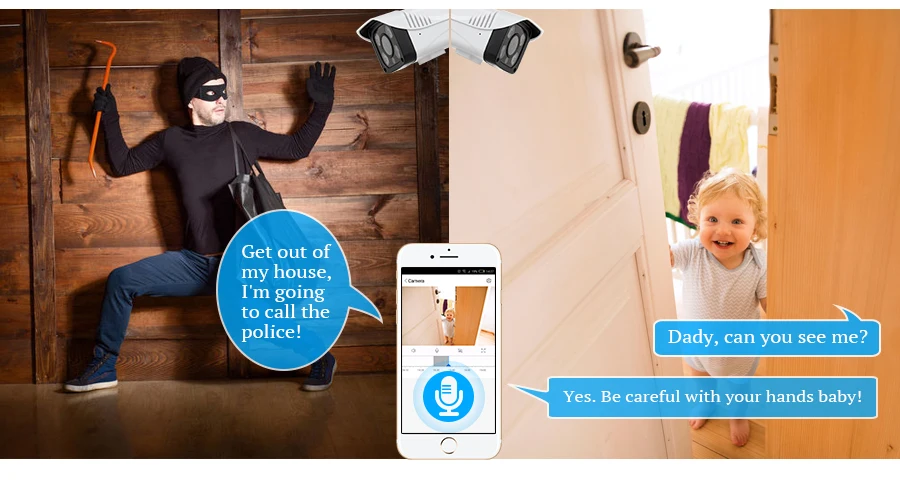KERUI видеонаблюдения CCTV wifi камера HD 1080P наружная Водонепроницаемая инфракрасная камера ночного видения безопасности Видео IP камера