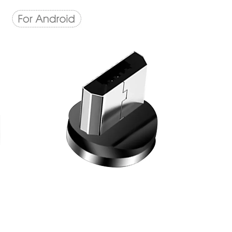 Type C Head Plug Крутой Магнитный USB кабель для быстрой зарядки usb type C кабель магнитное зарядное устройство для зарядки данных Micro USB кабель мобильного телефона кабель USB шнур - Цвет: Type C Head Plug
