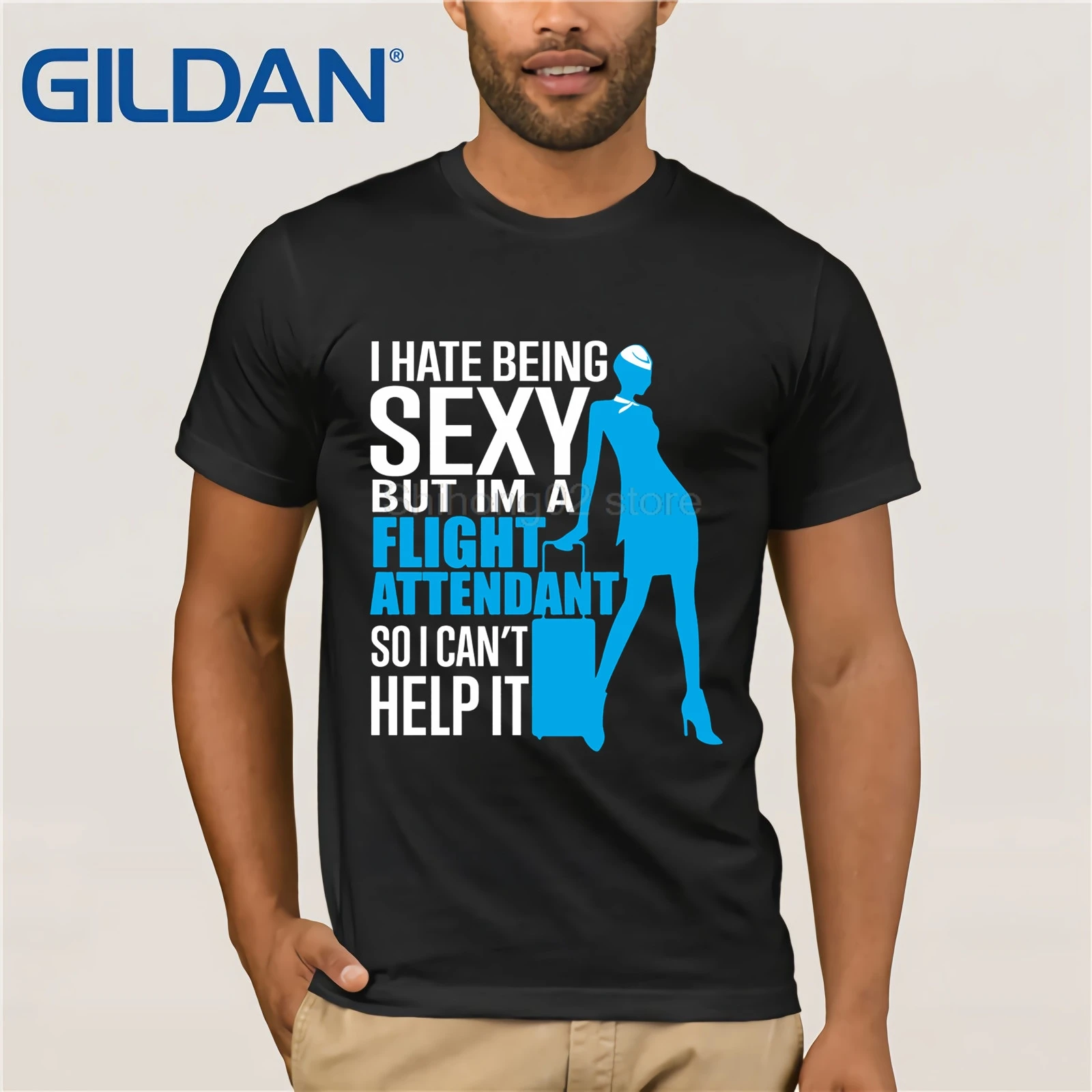 Я не люблю быть сексуальным но я стюардесса Футболка день матери мисс