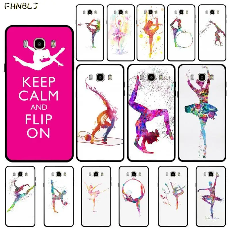 Мягкий черный гимнастический чехол FHNBLJ для телефона Samsung J6 J7 J2 J5 prime J4 J8 2016 2017 2018 DUO