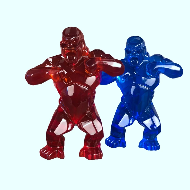 

Обезьяна король конг украшение для гостиной Горилла скульптура Геометрическая Современная полимерная статуя подарок на день рождения для ...