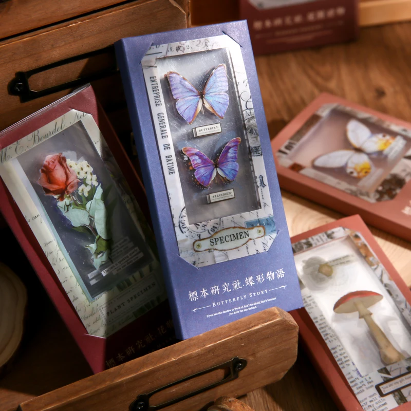 Образцы бабочки цветы растения декоративные наклейки для домашних животных Стик