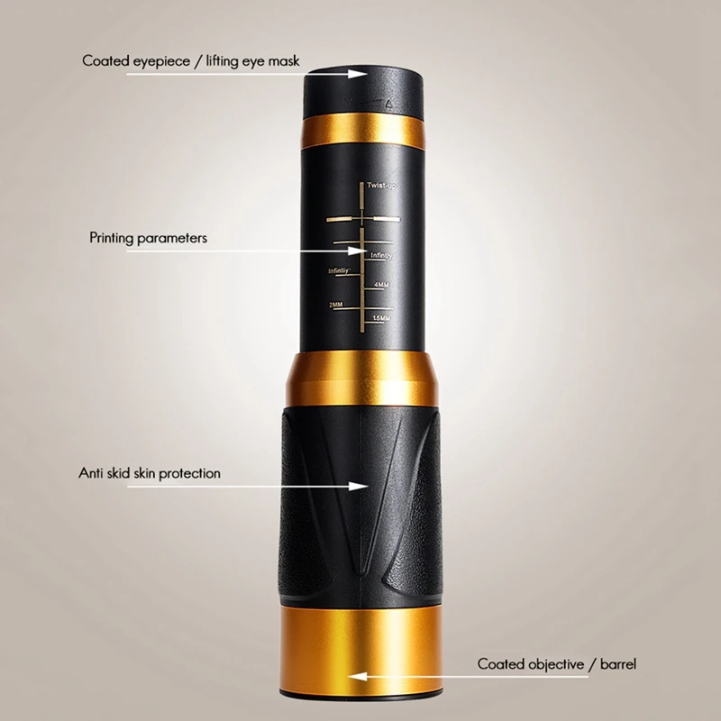 

Mini Zoom Telescope Coated Prism Portable Monocular Portable Telescope 45X60 Aluminum Alloy Adjustable Fmc Telescope