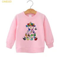 cartoon game sweatshirt 3 9th birthday clothes kids girl pink top childrens spring autumn winter coat funny cute fleece jacket