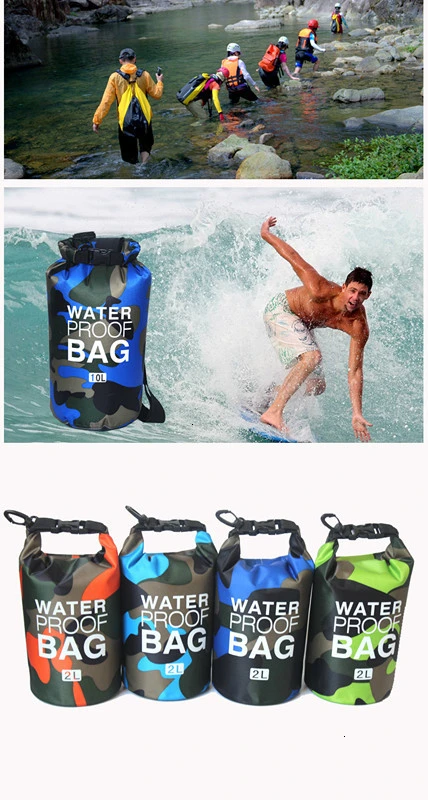 Плавающий Водонепроницаемый сухой мешок 2L/5L/10L/15L/20L/30L речные треккинговые сумки рулонные верхние мешки для рафтинга лодок плавательный пляж Кемпинг