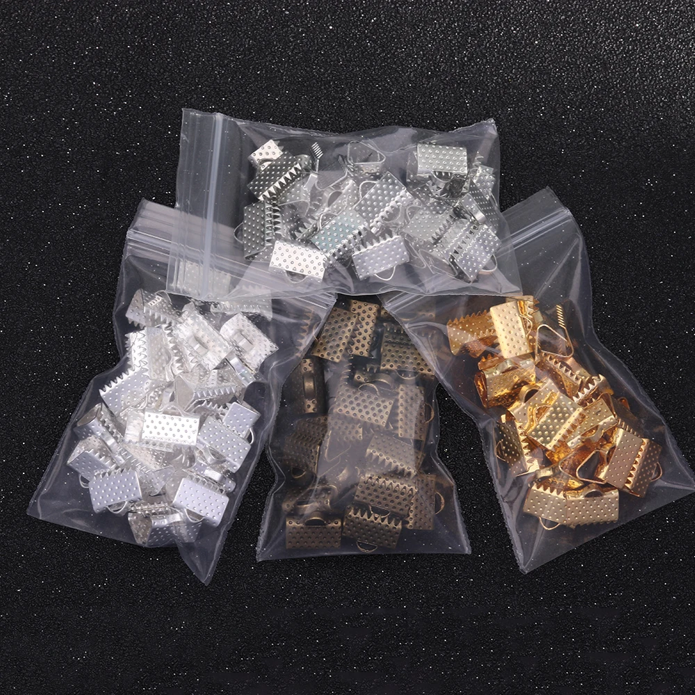 Серебристые Концевики для браслета и ожерелья 50 шт./лот | Украшения аксессуары