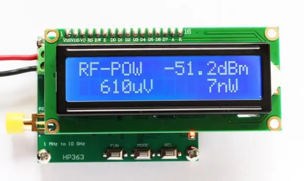 RF power meter / 1MHz ~ 10GHz -50 0dBm can set the attenuation value | Электроника