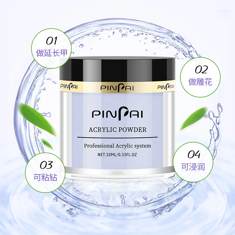 14-цветный кристаллический порошок для ногтей погружной наращивания клея резной