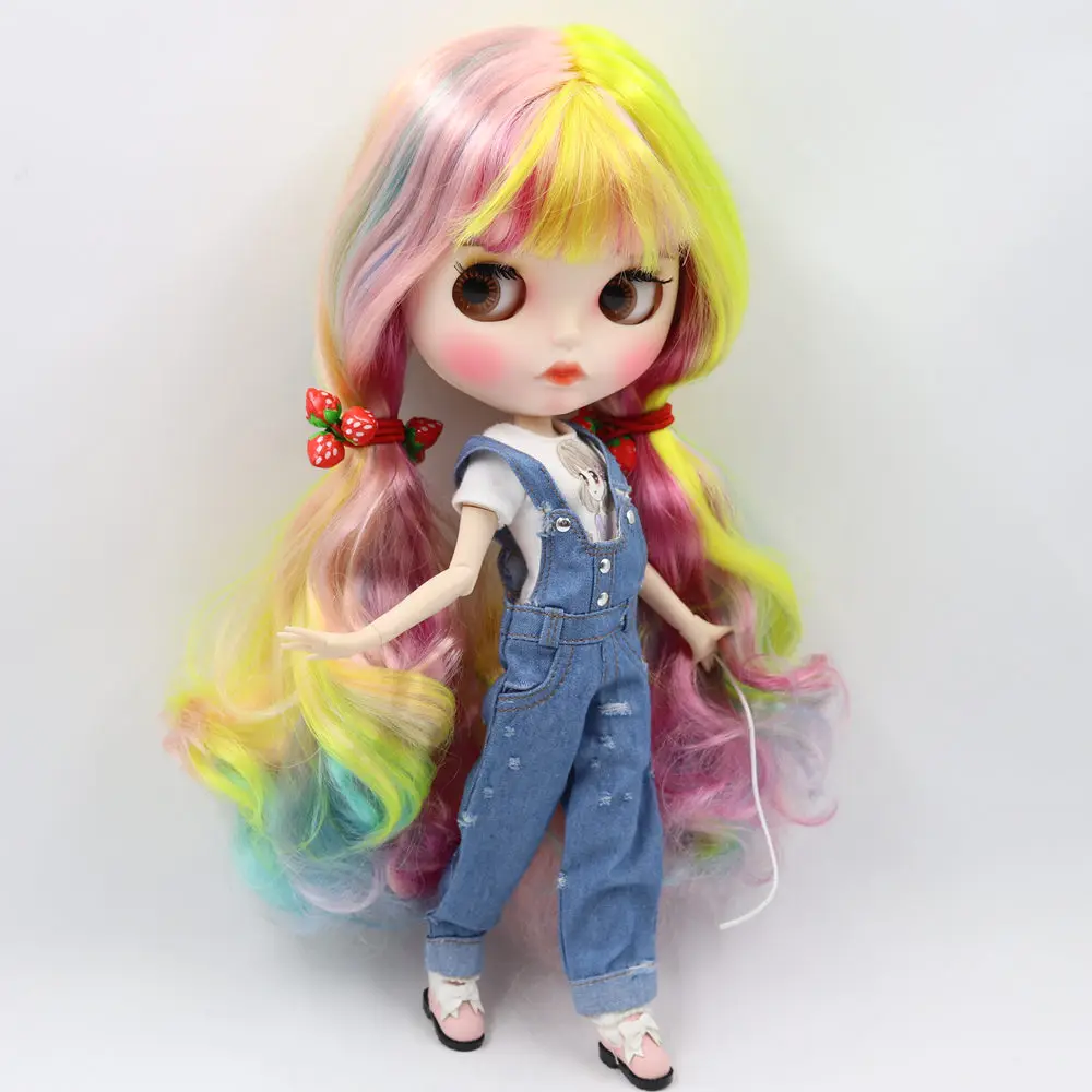 

Кукла Blyth ICY DBS No.1010/1019/1049/6227/4268/3208/1010, красочные волосы, резные губы, матовые, индивидуальные, с лицом, шарнирное тело 1/6 bjd