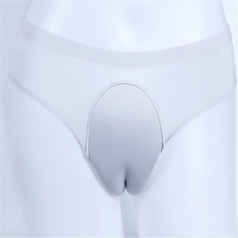 Мужское нижнее белье для геев Сексуальные Трусы Ice Шелковый мужской скрывает