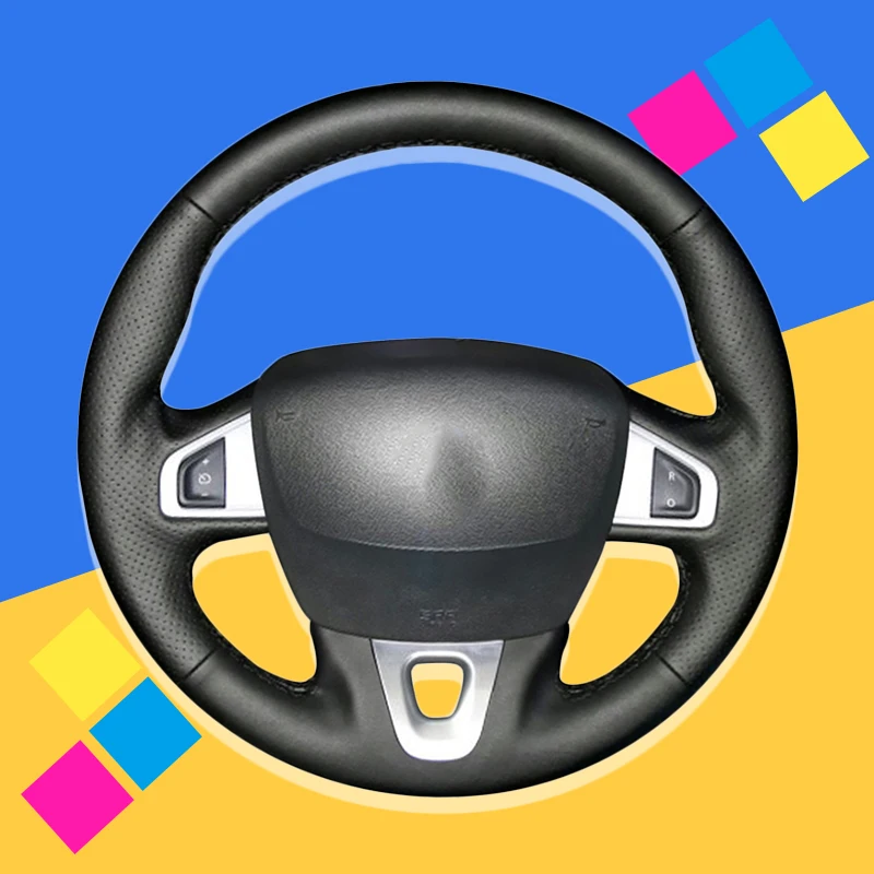 Оплетка на руль автомобиля для Renault Megane 2008 2016 Fluence (ZE) 2010 Kangoo 2014 2019 чехлы