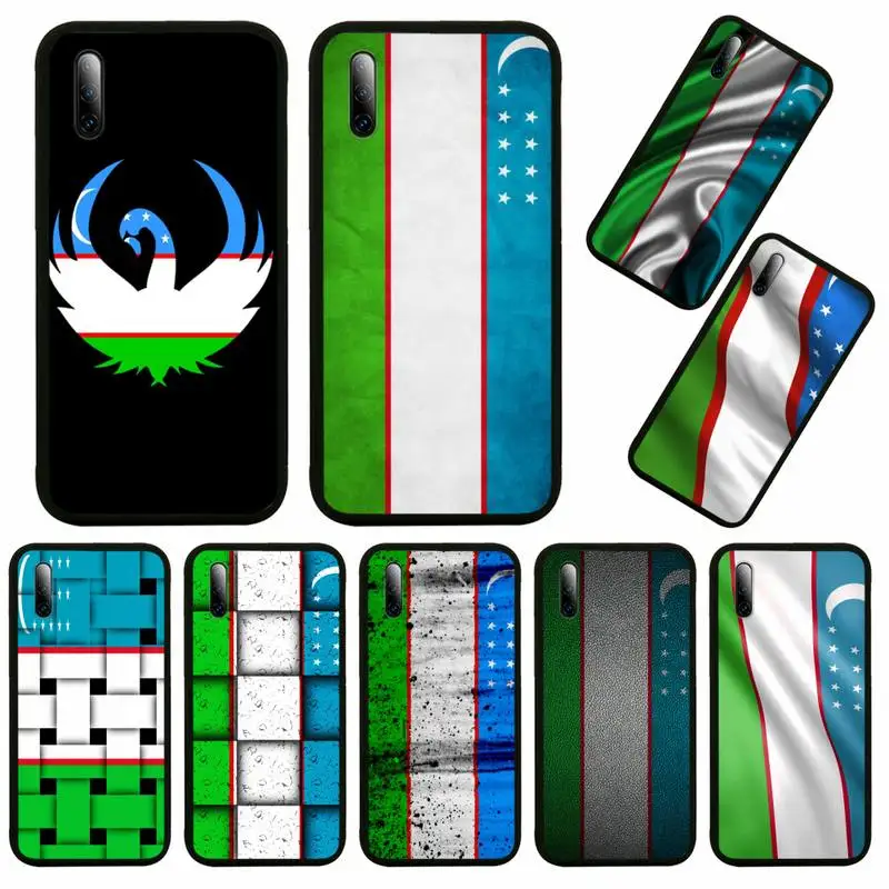 

Uzbekistan Flag Phone Case For Huawei Honor View V 5 7 8 9 10 20 30 X S Play Lite Pro Cover