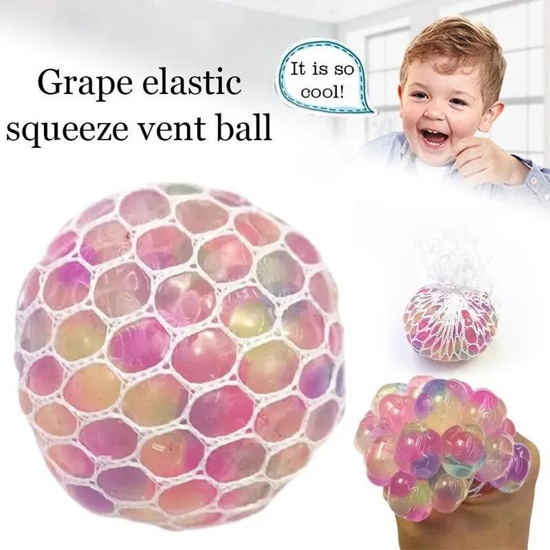 

Decompression Toy Vent The Grape Ball Novelty Stress Relief Fidget Sensory Toy Squeeze Bouncing Game Gift Educational Gift