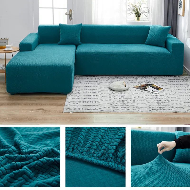 

WarmsLiving жаккардовая эластичная диван чехолдля Гостиная стрейч чехол для секционного дивана протектор мебели угловой диван крышка