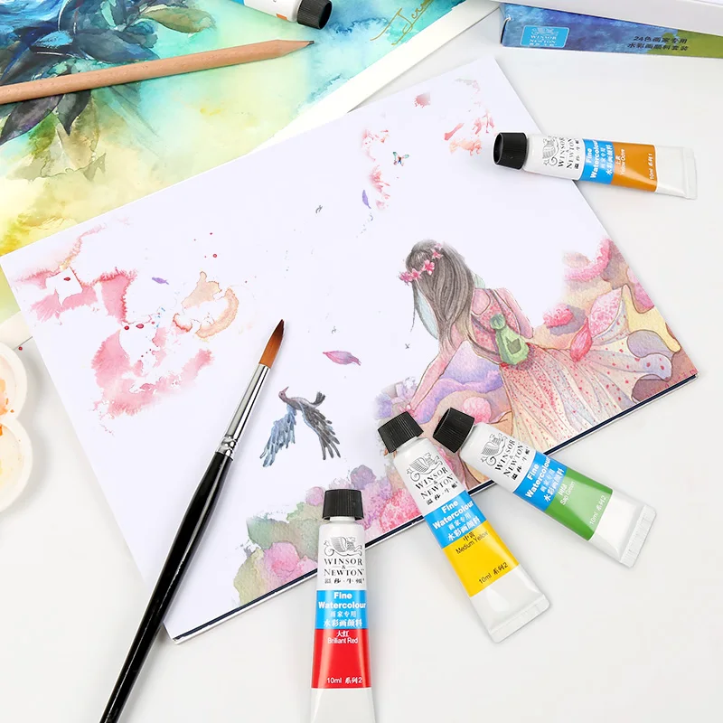 Акварельные краски в наборе Winsor Newton 12/18/24 цветов пигмент 10 мл акварельные