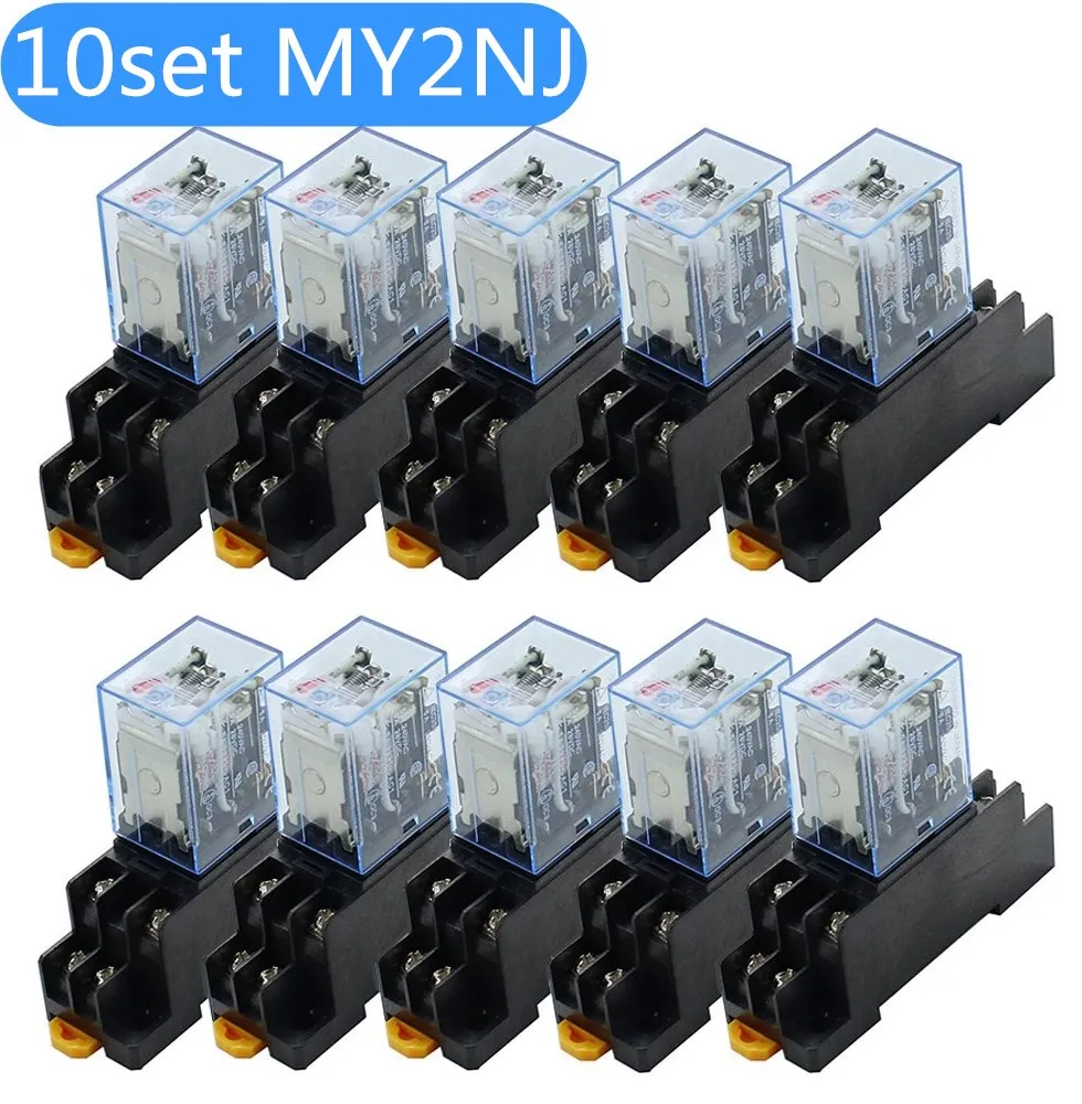 10 комплектов MY2P HH52P MY2NJ 12 В 24 постоянного тока 36 380 110 220 переменного катушка общего