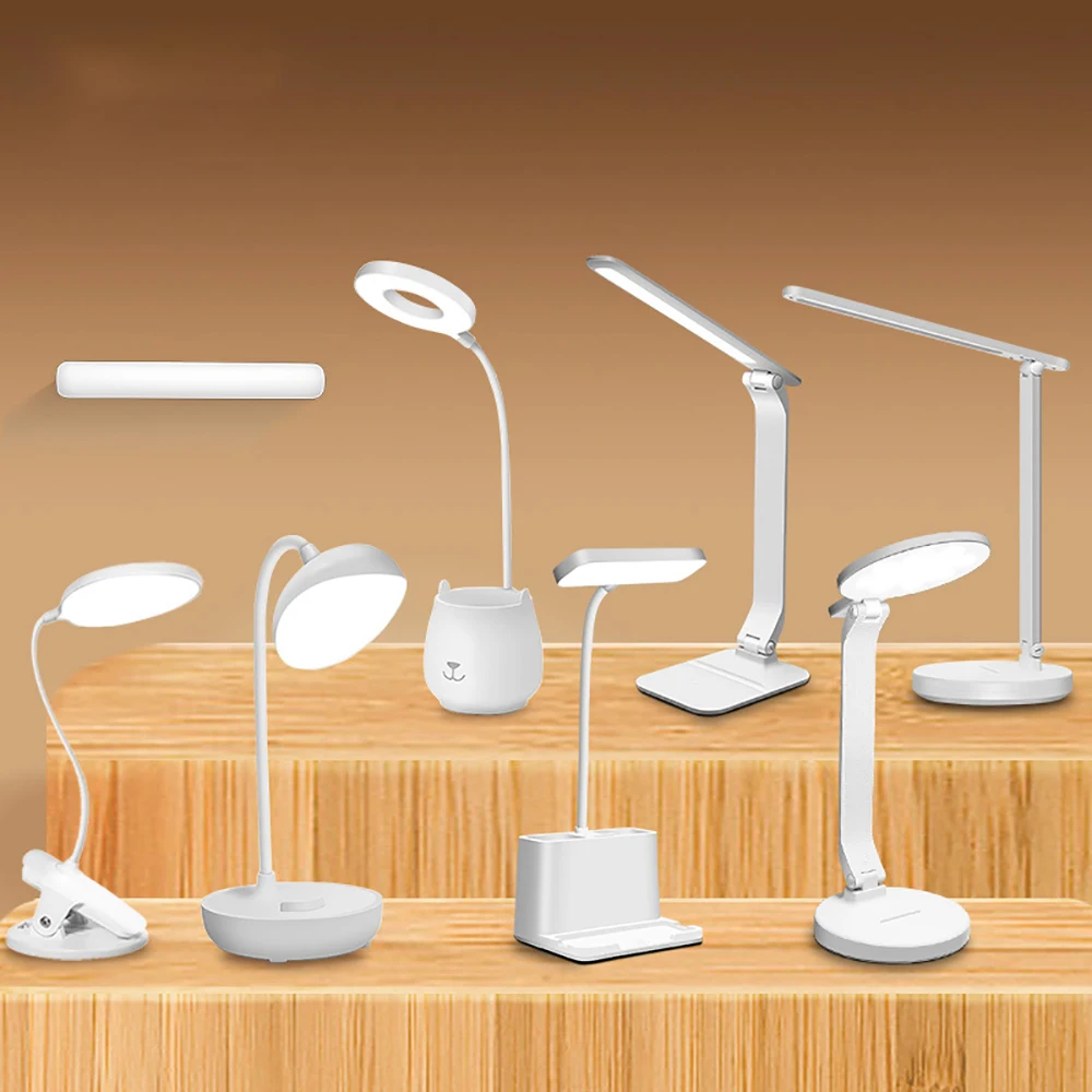 

Table Lamp Intelligent Eye Protection Reading Folding Pen Holder Clip Lamp For Study Office Student Dormitory Bedside Light