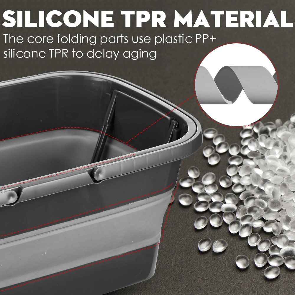 Портативное складное ведро тряпка для раковины туризма походов рыбалки акции