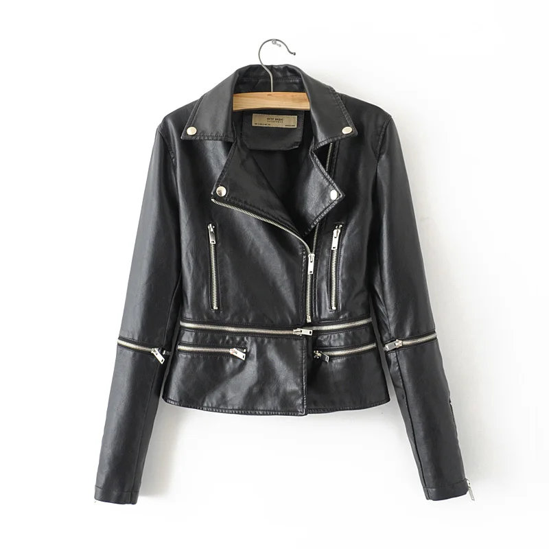 YNZZU рукав съемный 2019 Новый Дизайн искусственная кожа пальто для женщин змеиный