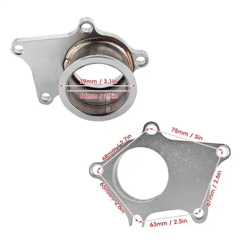 Автомобильный аксессуар фланец 5 канальных труб к 2 дюймовому V образному