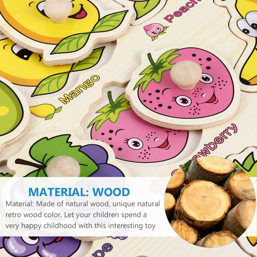 

1 Set Wooden Jigsaw Fruits Jigsaw Puzzle Kid Puzzle Educational