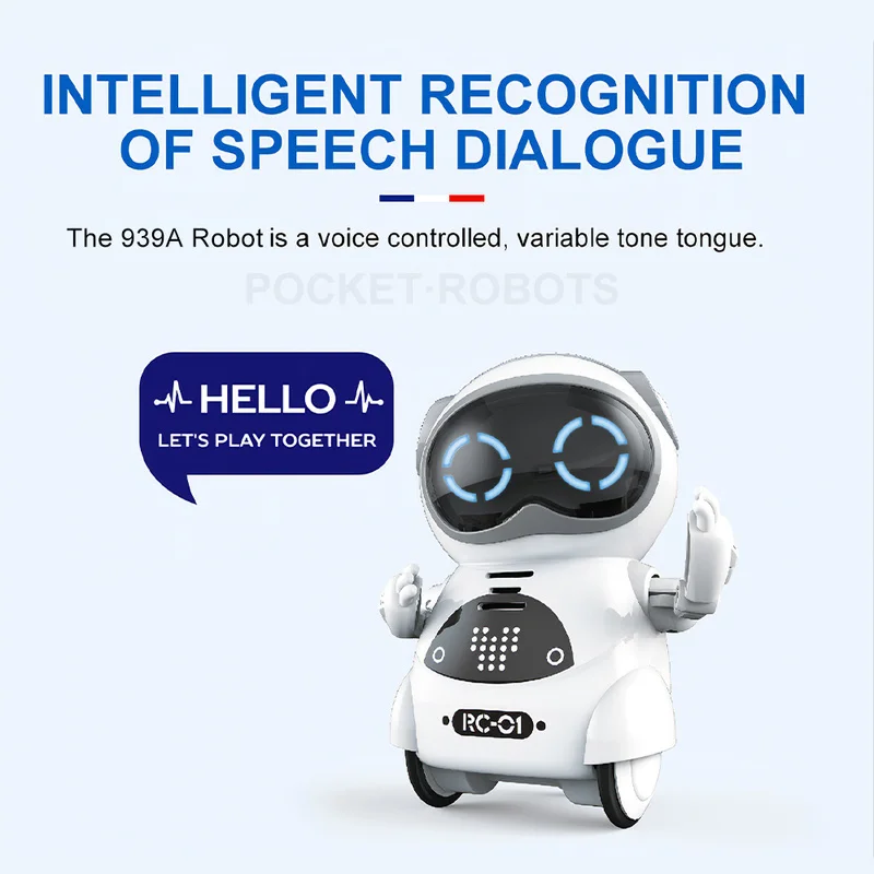 Children's Puzzle Electric Multi-function Voice Intelligent Recognition Singing Mini Artificial Intelligence Pocket Robot Toys enlarge