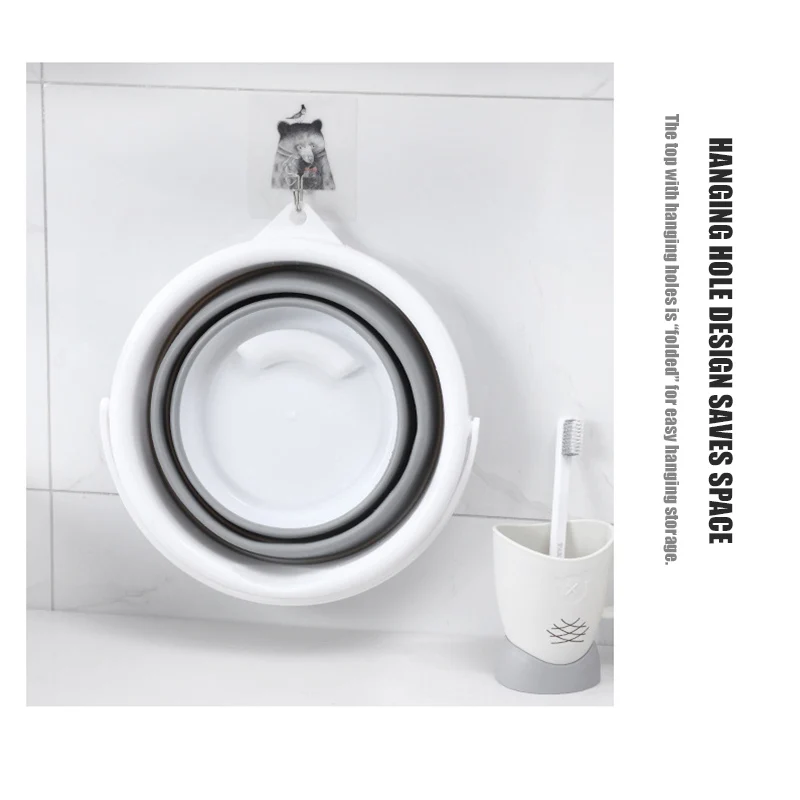 Складные силиконовые ведра легкий ковш большой емкости для отдыха на открытом