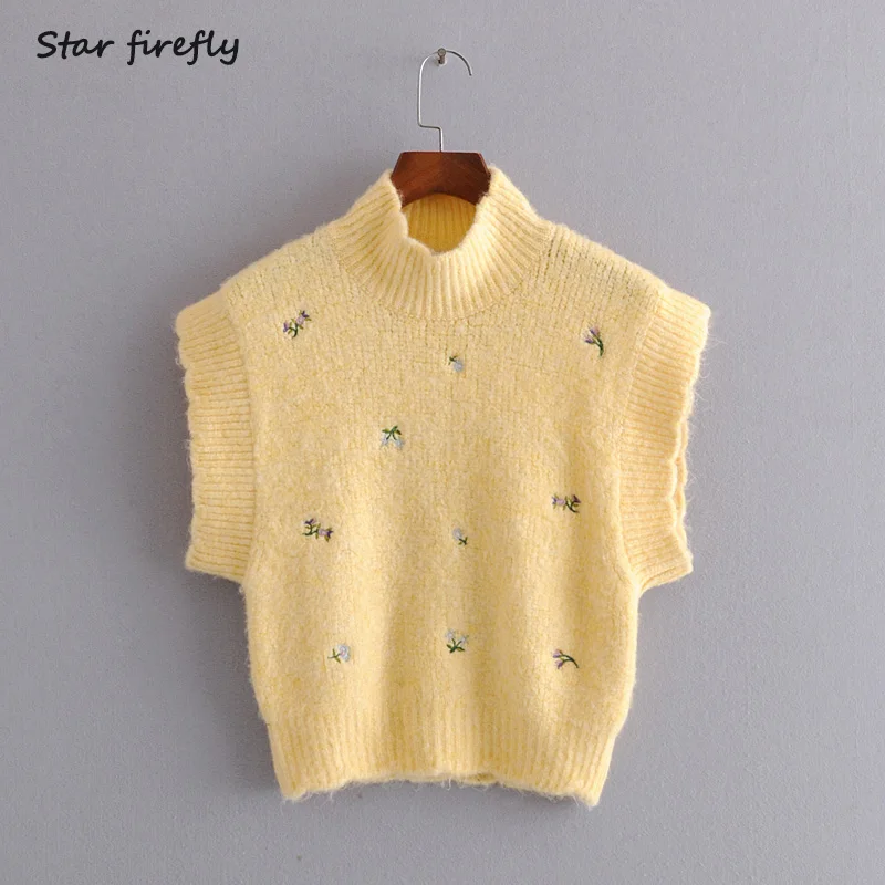 Звездный модный жилет Za для женщин весна 2020 Новый Повседневный тонкий вязаный с