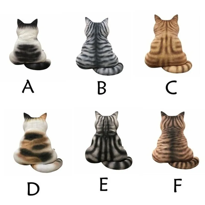 1 шт. 3d-принт накладка на заднюю панель для кошки плюшевая игрушка подарок