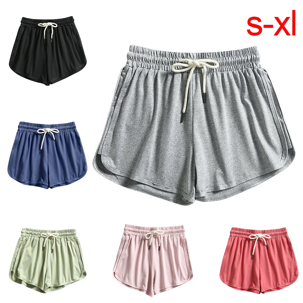 

Women's Sports Shorts Elastic Drawstring Summer Beach Shorts Bike Running Yoga Athletic Shorts Gym Workout Activewear