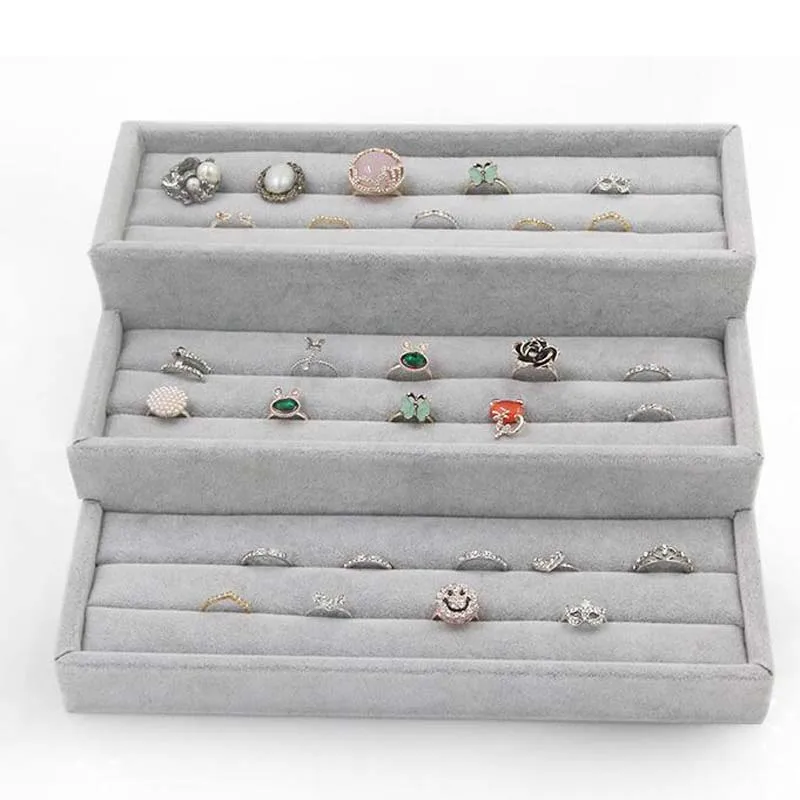 Многослойный держатель подставка для сережек и колец|Упаковка стойки украшений|